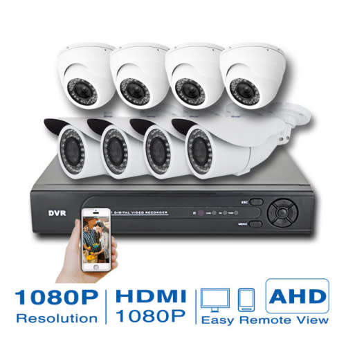 AHD HIGH QUALITY 5MP 8 Channel Security Surveillance System With Internet & 4G Phone Viewing