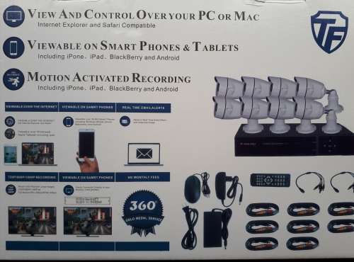 AHD HIGH QUALITY 5MP 8 Channel Security Surveillance System With Internet & 4G Phone Viewing