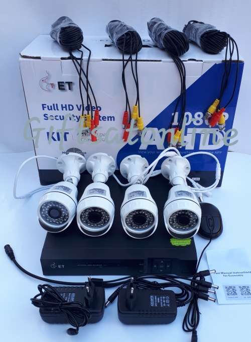 AHD 4 Channel Security Surveillance System With Internet & Phone Viewing