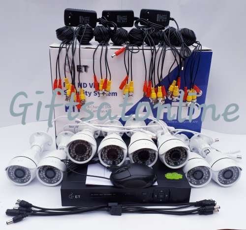 AHD 8 Channel Security Surveillance System With Internet & Phone Viewing
