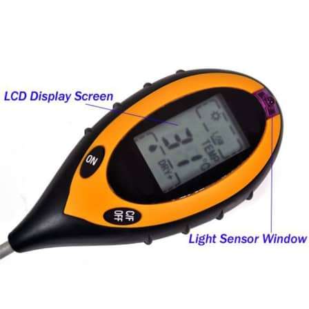 4 in 1 Plant Soil PH Moisture Light Soil Meter Thermometer
