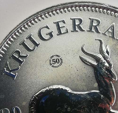 2017 silver Kruger rand 50th Anniversary First release