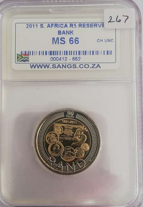 2011 SA R5 RESERVE BANK MS66