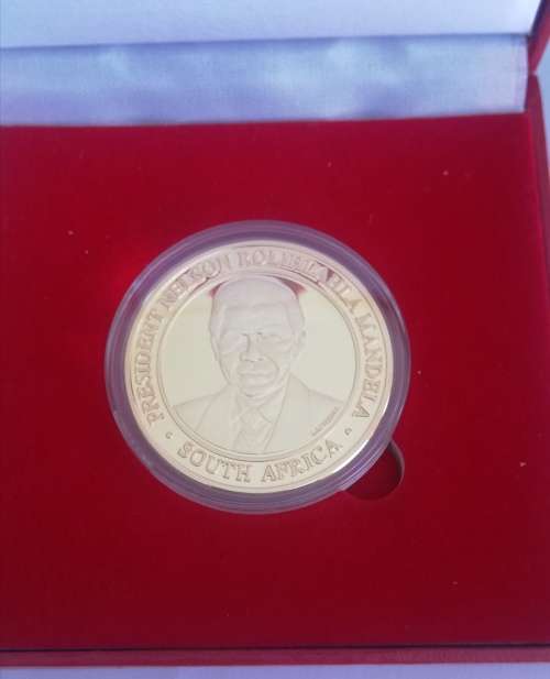 1998 Nelson Mandela By Act of Congress (Beautiful Medallion not gold)