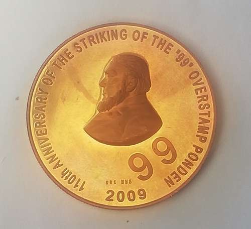 2009 110th Anniversary of the Striking of the `99` overstamp Ponden