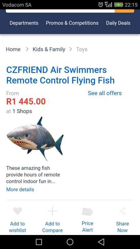 Remote control flying fish