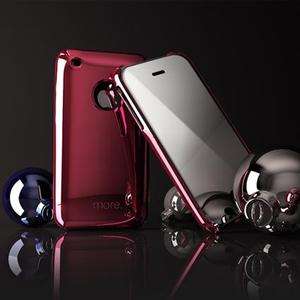 RED METALLIC 2-TONE HARD CASE COVER FOR IPHONE