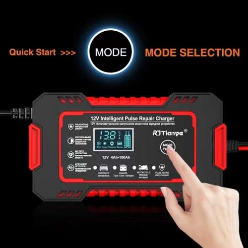 12V car and motorcycle battery repair charger