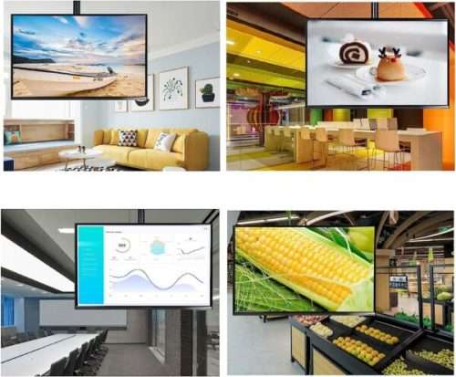 Adjustable Telescoping Swivel Ceiling TV Mount Bracket 20` to 55`
