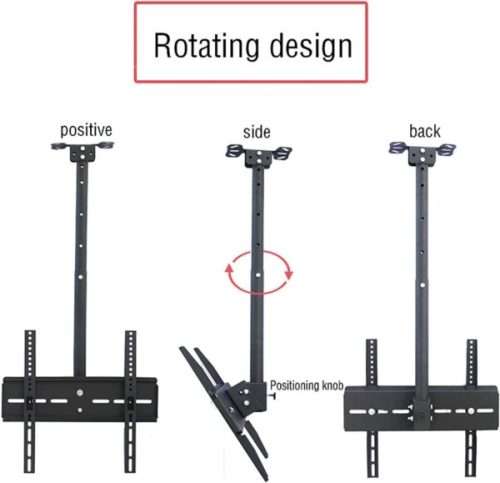 Adjustable Telescoping Swivel Ceiling TV Mount Bracket 20` to 55`