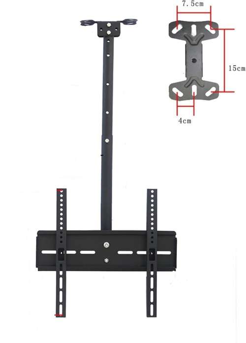 Adjustable Telescoping Swivel Ceiling TV Mount Bracket 20` to 55`