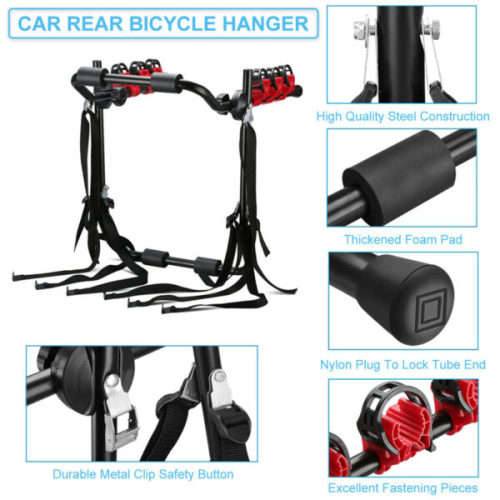 Car/SUV/Sedan/Hatchback Rear Bicycle Trunk Installation.