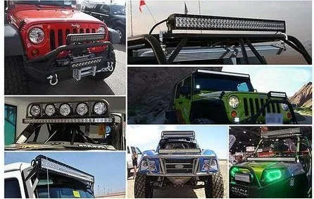 Super Bright Lighting LED Strip Lights Off-Road Roof Lights Modified Double Row 120W