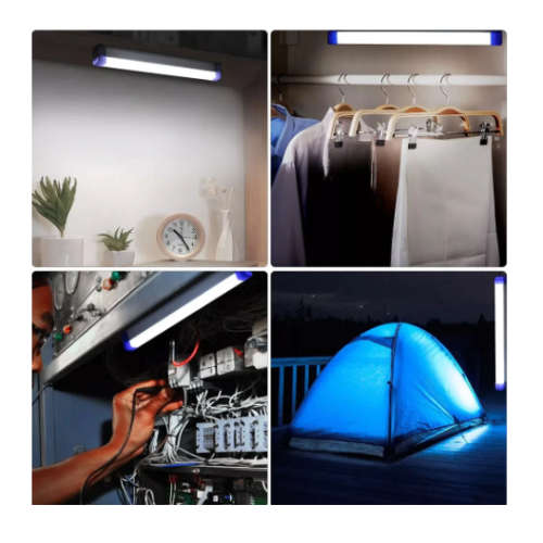 50CM LED Lithium Battery Portable Camping Light Tent Light USB Rechargeable Magnetic Suction Light