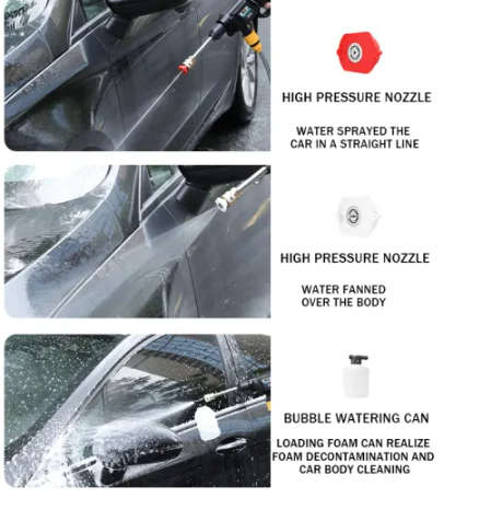 Car Cleaning Gun Wireless Lithium Battery High Pressure Car Washer Electric Pressure Cleaning