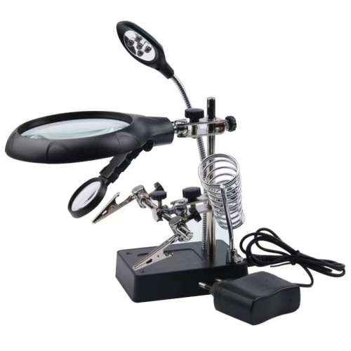 Multifunctional Maintenance Work Magnifying Glass With LED Light