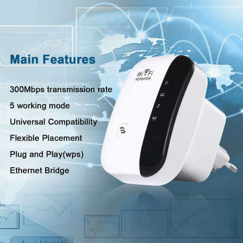 WIFI Wireless-N Router Signal Amplifier Network Repeater
