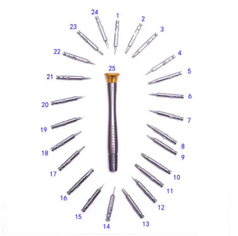 25 In 1 Mini Multi-Function Screwdriver Bit Set With Magnetic Suction Electronic Maintenance Tool