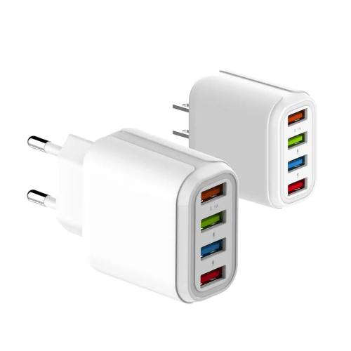 Mobile Phone 4 USB Ports Fast Charger Adapter Charger