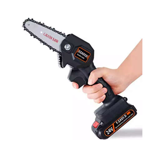 24V Mini Lithium Battery Rechargeable Electric Chainsaw Outdoor Logging Chainsaw