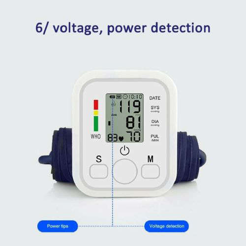 Home Healthcare Upper Arm Electronic Sphygmomanometer, Blood Pressure Measuring Instrument