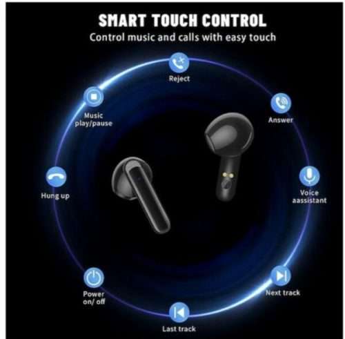 Digital Display Wireless Cuffie Bluetooth V5.3 Headset 3D Touch