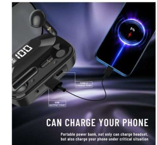 Digital Display Wireless Cuffie Bluetooth V5.3 Headset 3D Touch