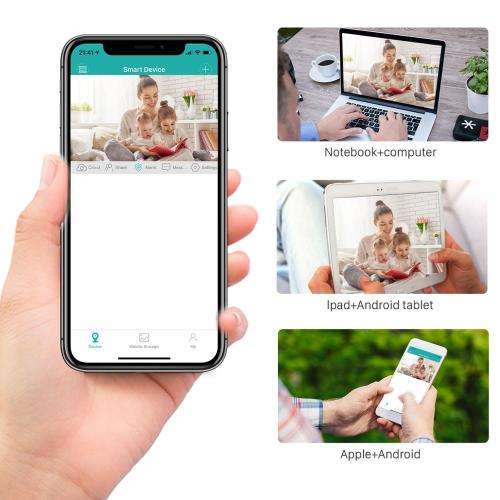 Dual Lens Wifi Camera with ICSEE App 8MP 8x Zoom Support IP66 Waterproof