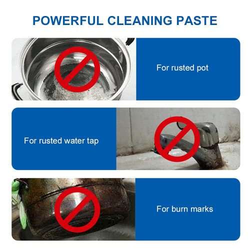 Oven And Cookware Cleaning Paste Powerful Kitchen Cookware Cleaner Multi-Purpose Rust Remover