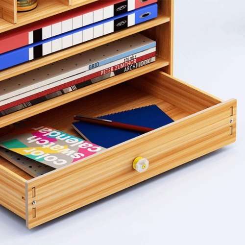 Wooden File Rack DIY File Folder Storage