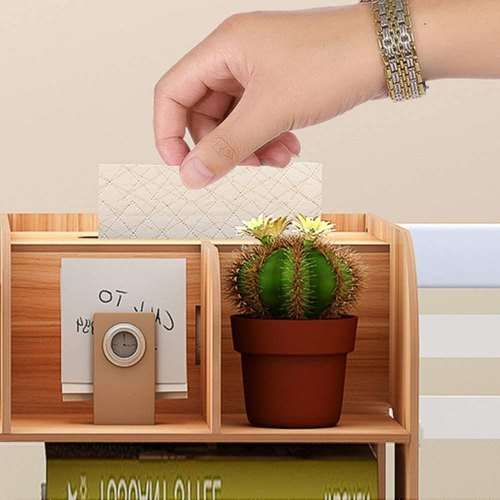 Wooden File Rack DIY File Folder Storage