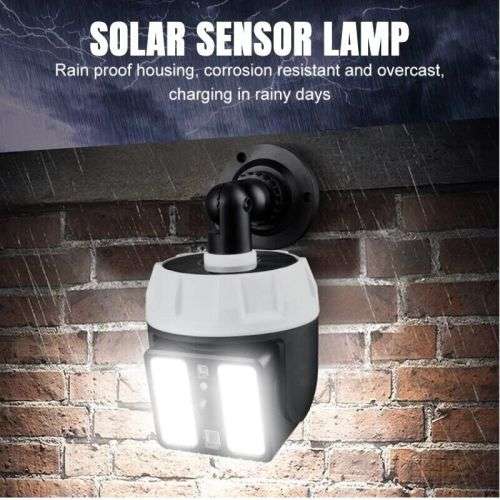 66LEDSolar Powered Dummy Fake Security Camera LED Light Outdoor Surveillance CCTV Cam