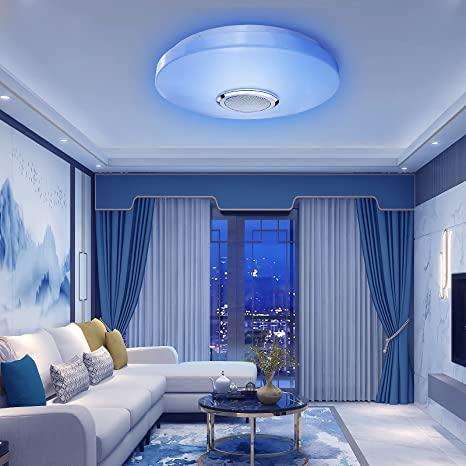 36W RGB LED Waterproof Ceiling Light with Bluetooth Speaker