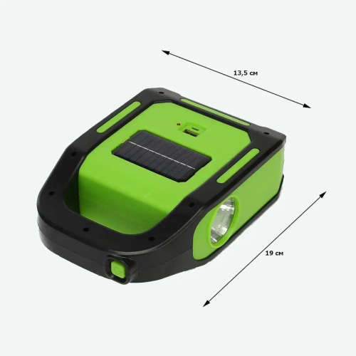 Usb Rechargeable Solar Powered Led Light With 3 Lighting Modes, Flashlight