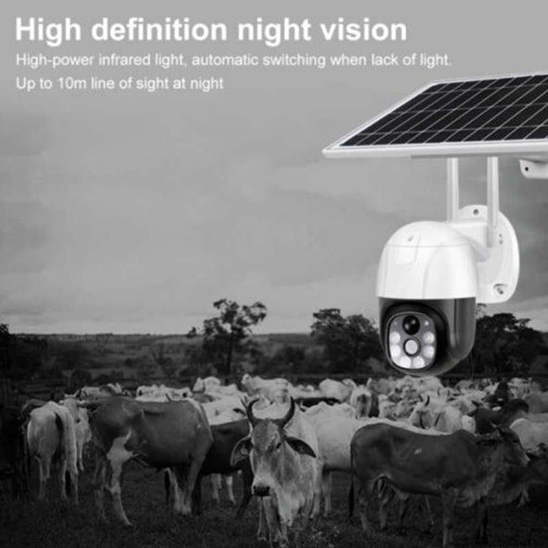 VRT-VC9-G IP66 Outdoor Water Proof Solar 4G Smart Surveillance Camera V380 Pro App