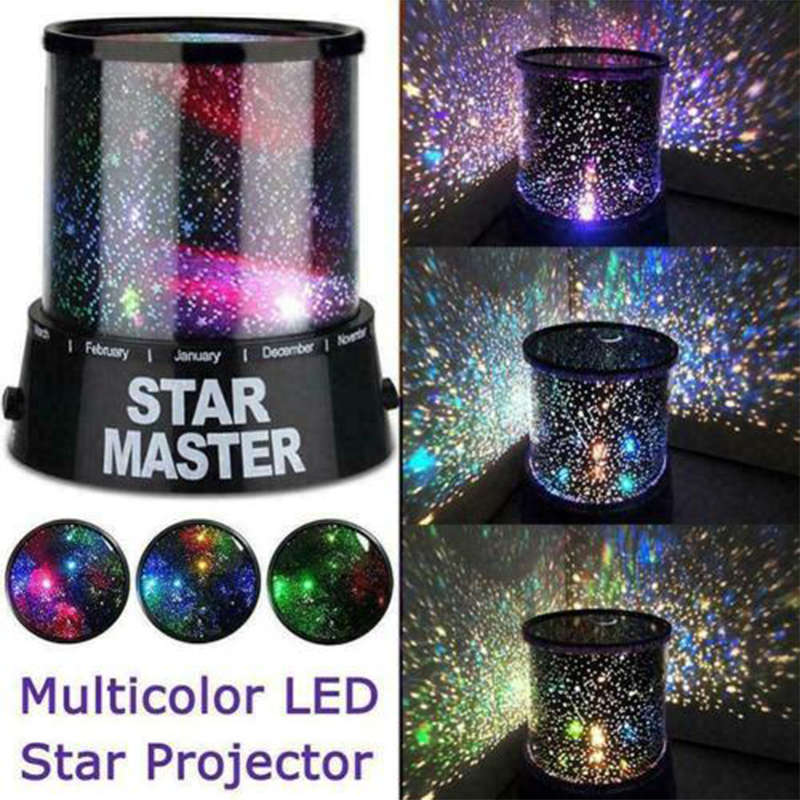 Cylindrical Galaxy Starry Sky Projector Lamp LED Night Light for Kids - Tianxing Main Light