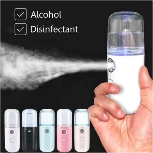 Portable Hand Sprayer USB Rechargeable Humidifier Nano Humidifier 30ml [ Random Colours ]