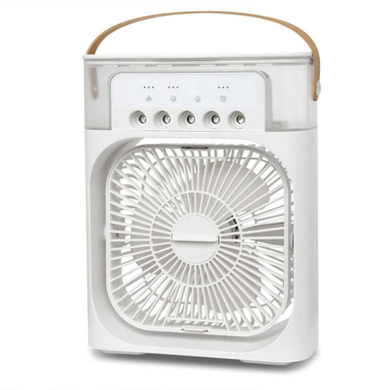 Portable Air Conditioner Fan, Usb Air Cooler Mini Air Conditioner Humidifier, 5 Humidifier Mist Hole