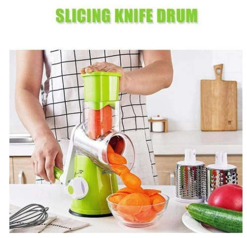 Vertical Hand-Cranked Rotary Grater Multifunctional Vegetable Cutter