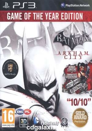 PS3 BATMAN ARKHAM CITY - GAME OF THE YEAR