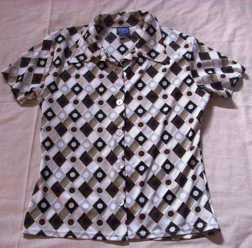 Patterned button shirt
