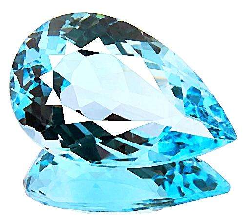 HPJ REFERENCE POINT: WORLD RARE HUGE 8.13 CT FLAWLESS POWDER BLUE RUSSIAN TOPAZ R34,000.00