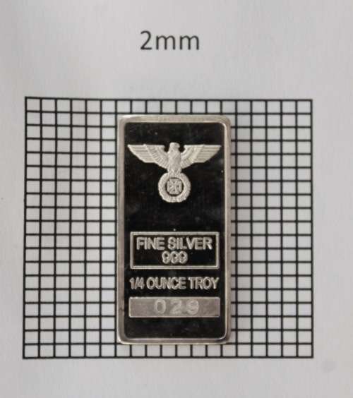 Silver Bullion Bar 2x 1/4 ounce