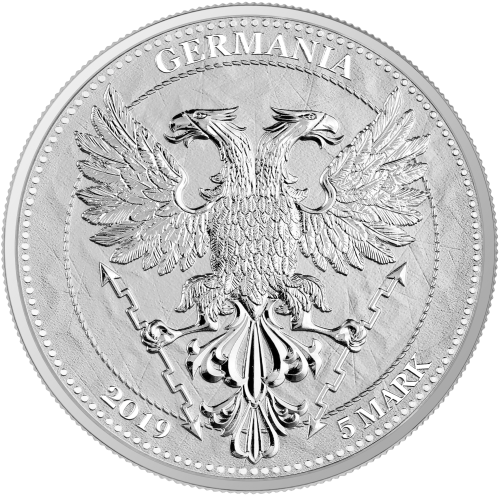 1 oz Germania Silver BU Oak Leaf - 2019