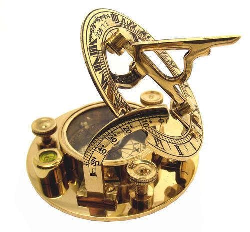 FINE CALLIBRATION HIGH-GRADE 3" BRASS SUNDIAL COMPASS