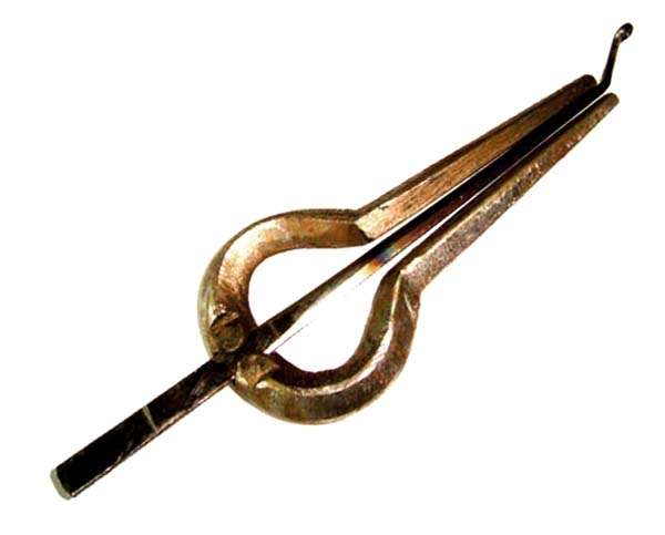 INDIAN CARNATIC MORSING JEW'S HARP LAMELLOPHONE. STEEL.