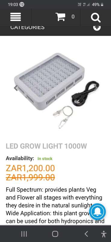1000W LED PLANT GROW LIGHTS