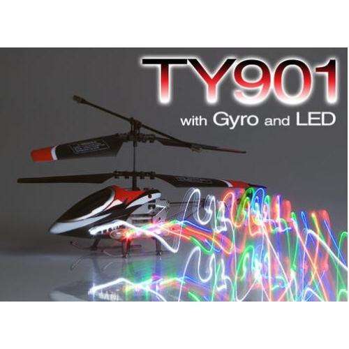3 Channel V-MAX High Alloy RC Helicopter with Gyro & LED + USB Charger - TY901