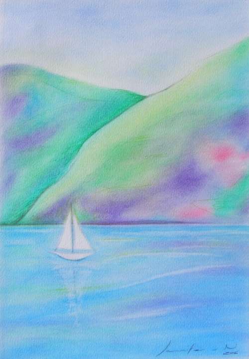 Beautiful Langebaan - Original Soft Pastel - Jennifer van Niekerk