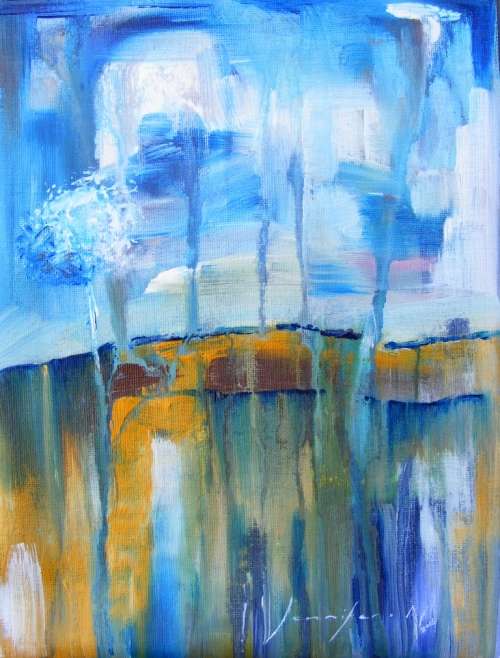 The Desperate Cry for Rain - Original Acrylic Painting - by Jennifer van Niekerk